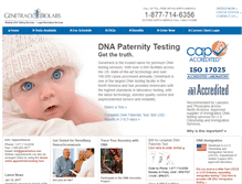 Tablet Screenshot of genetrackus.com
